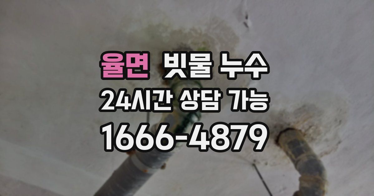 율면 빗물 누수