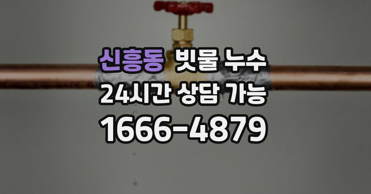 신흥동 빗물 누수