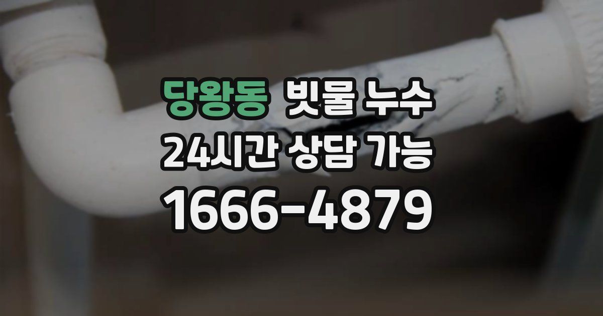 당왕동 빗물 누수