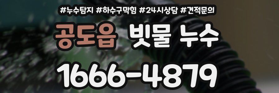 공도읍 빗물 누수