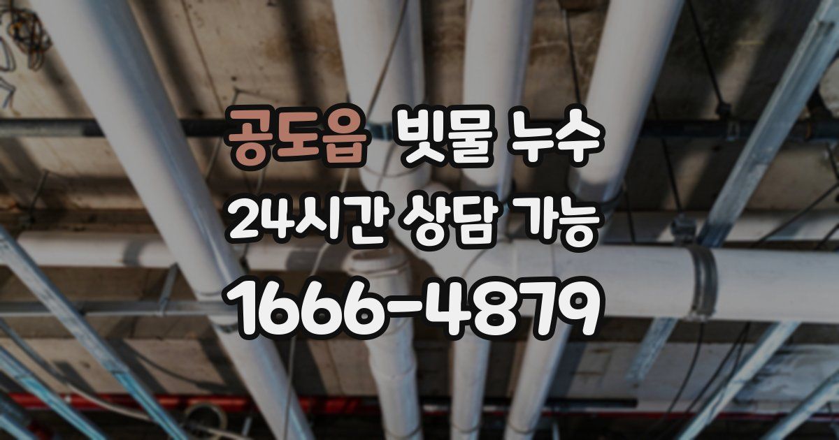 공도읍 빗물 누수