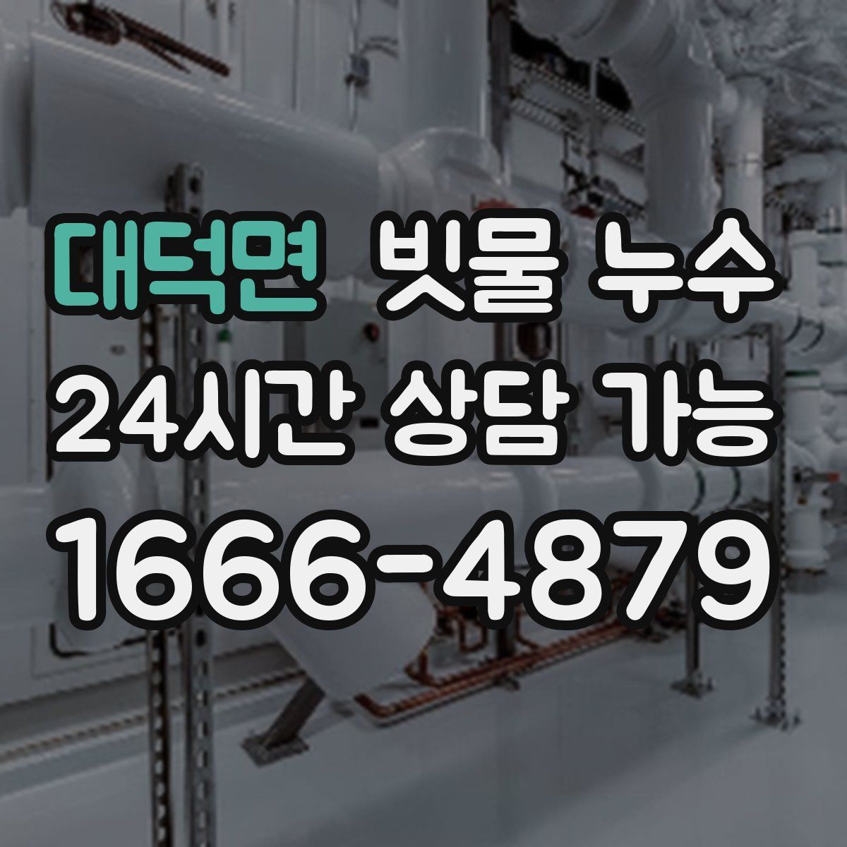 대덕면 빗물 누수