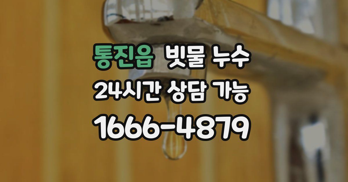 통진읍 빗물 누수