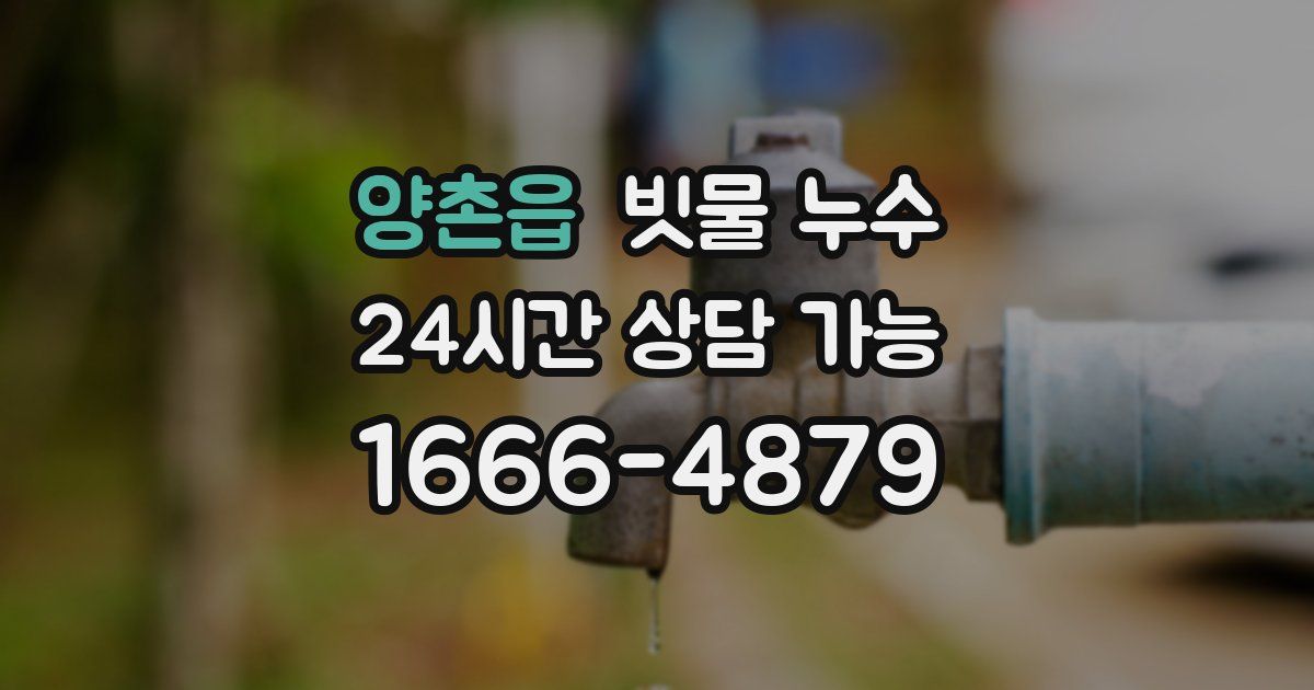 양촌읍 빗물 누수