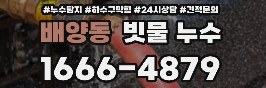 배양동 빗물 누수