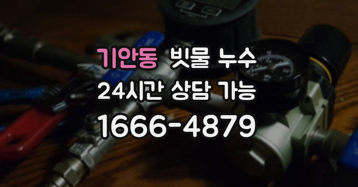 기안동 빗물 누수