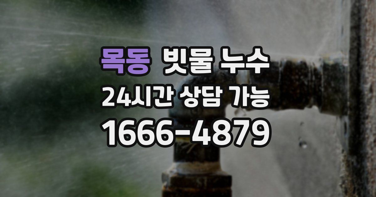목동 빗물 누수