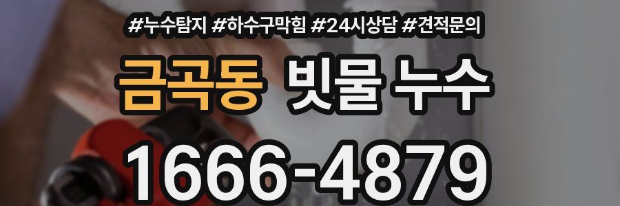 금곡동 빗물 누수
