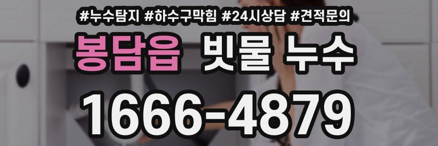 봉담읍 빗물 누수