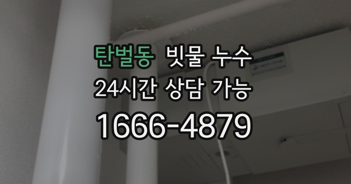 탄벌동 빗물 누수