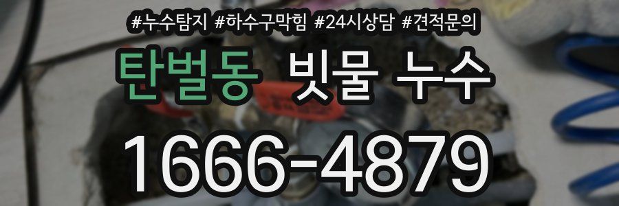 탄벌동 빗물 누수