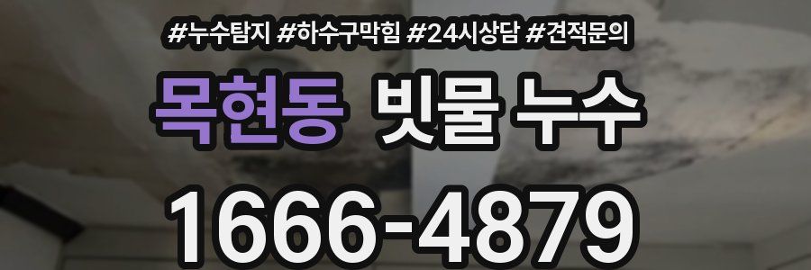 목현동 빗물 누수