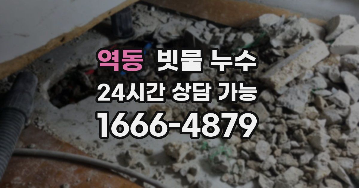 역동 빗물 누수