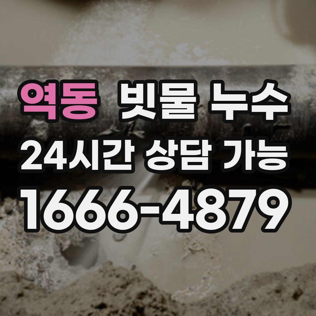 역동 빗물 누수