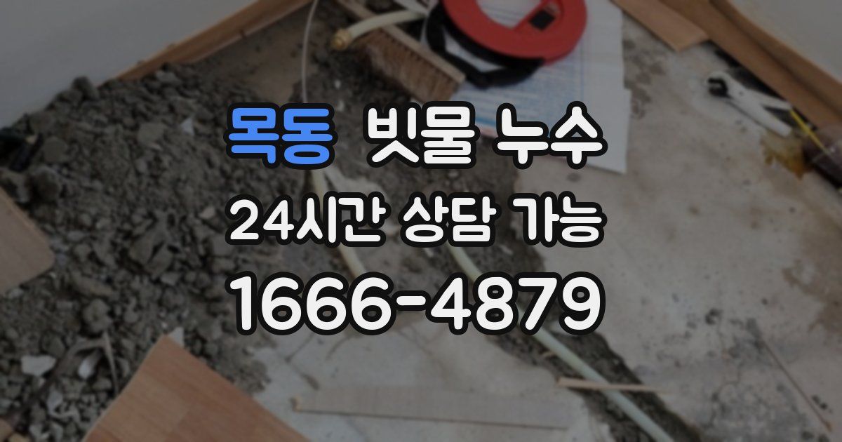 목동 빗물 누수