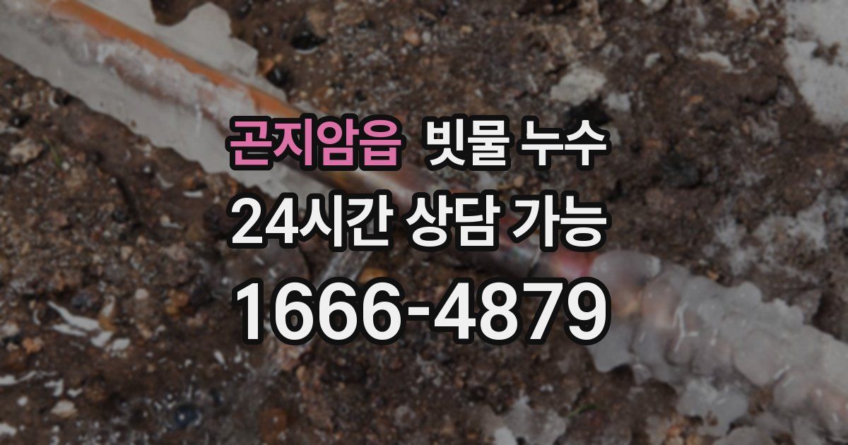 곤지암읍 빗물 누수
