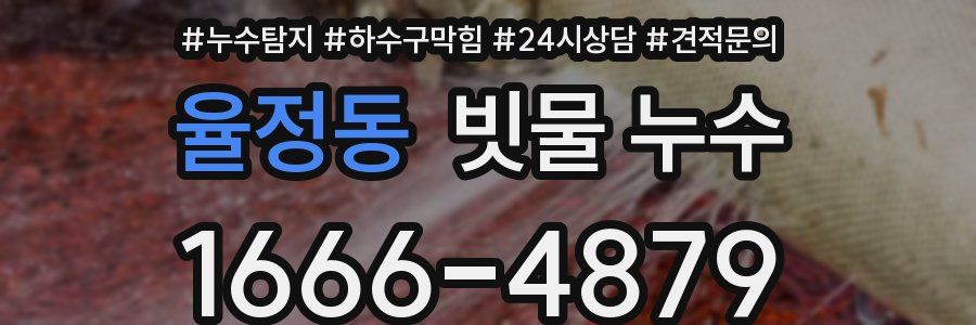 율정동 빗물 누수