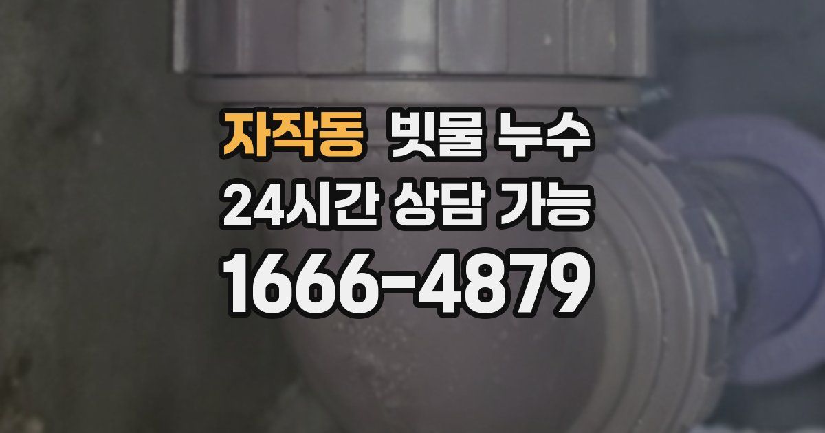 자작동 빗물 누수