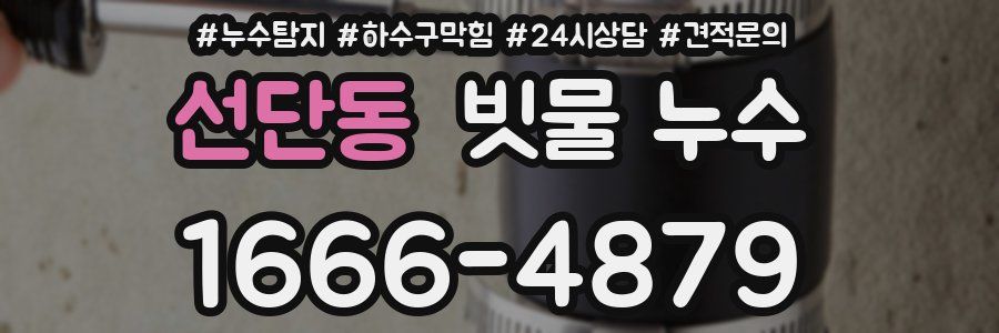 선단동 빗물 누수