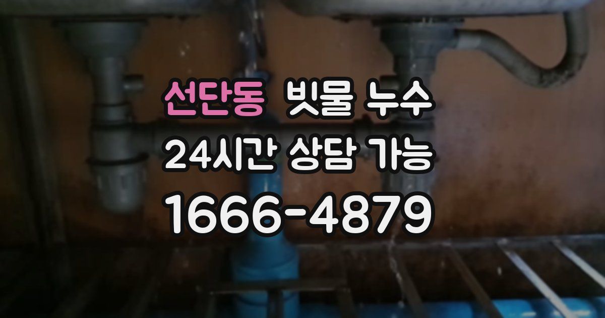 선단동 빗물 누수