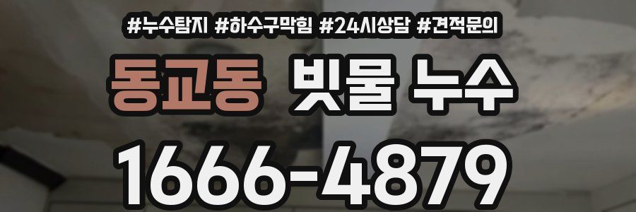 동교동 빗물 누수