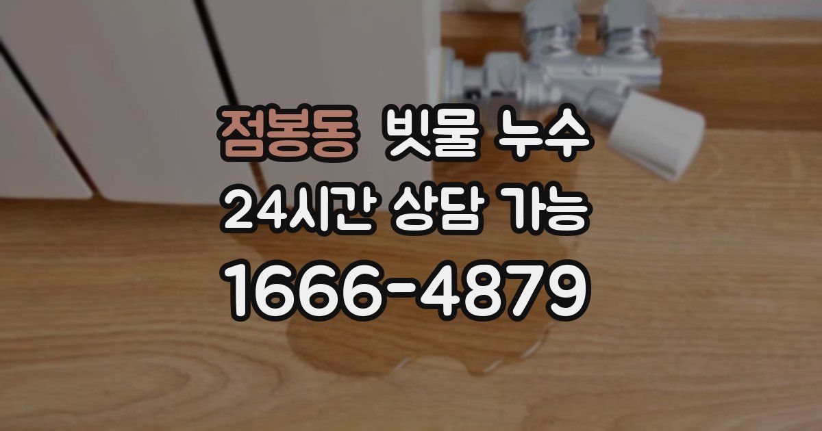 점봉동 빗물 누수