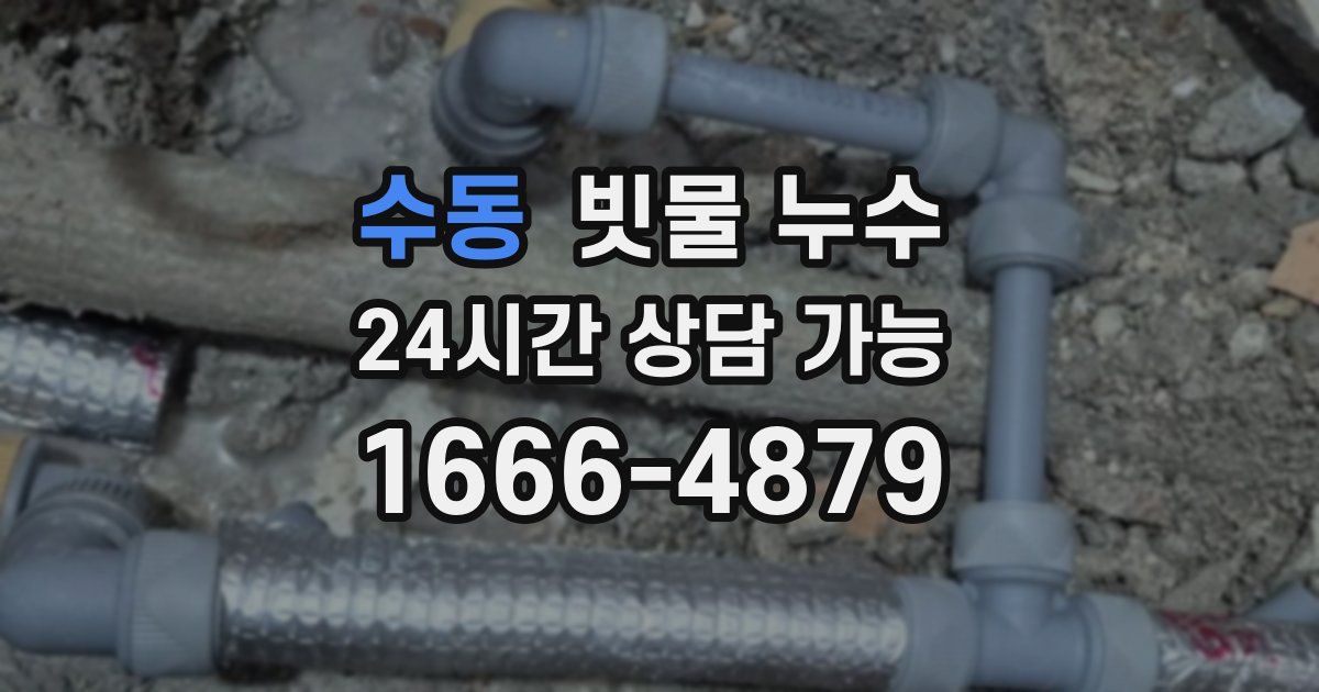 수동 빗물 누수