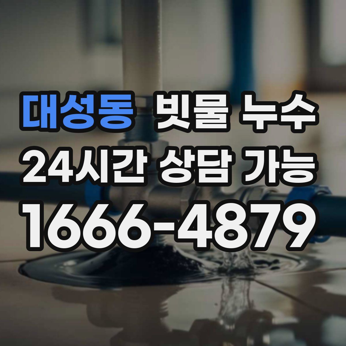 대성동 빗물 누수