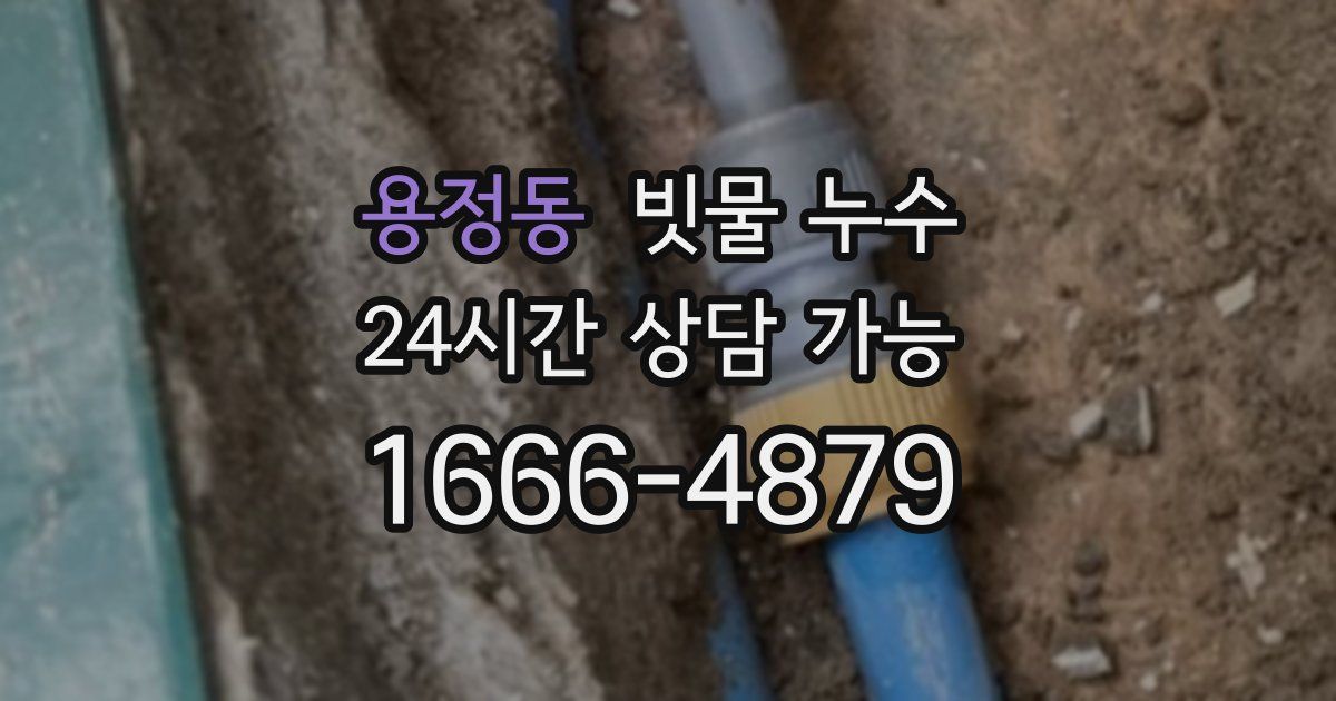 용정동 빗물 누수