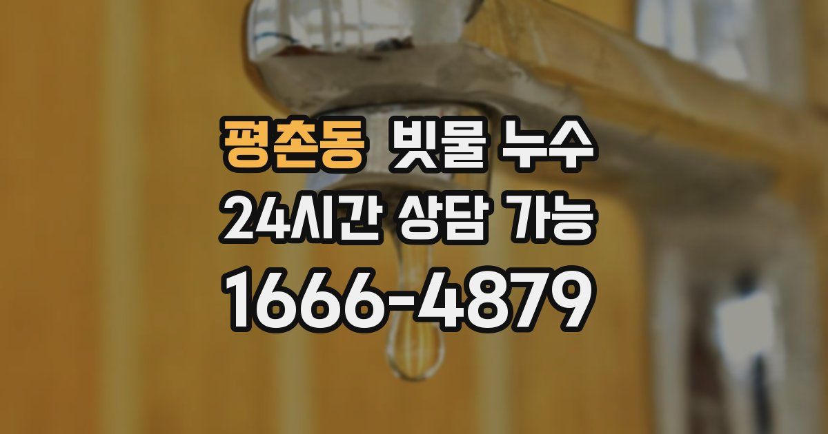 평촌동 빗물 누수