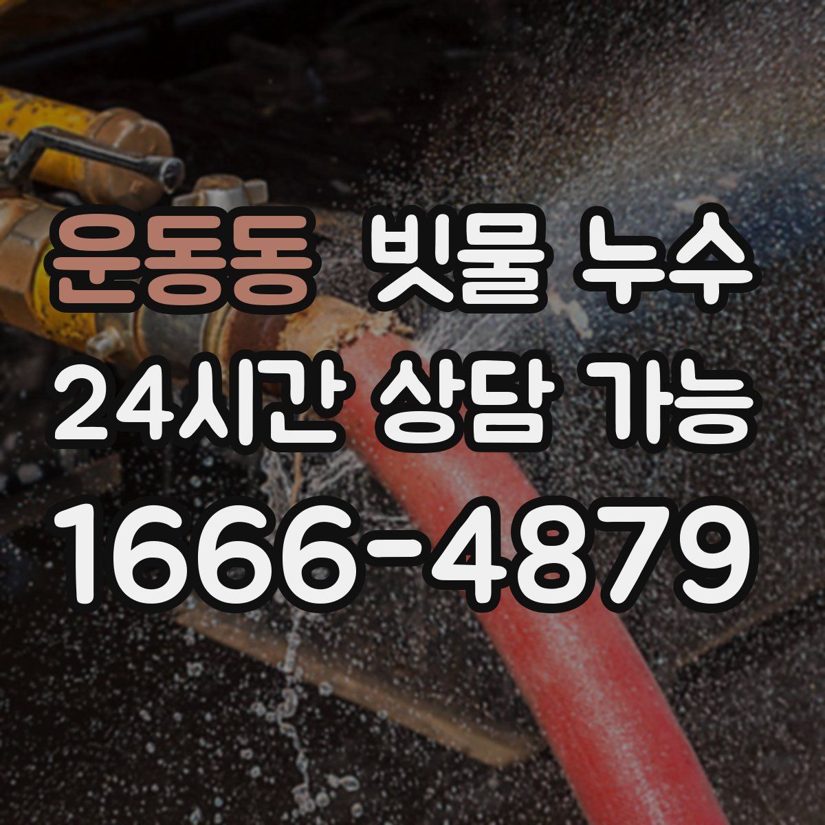운동동 빗물 누수