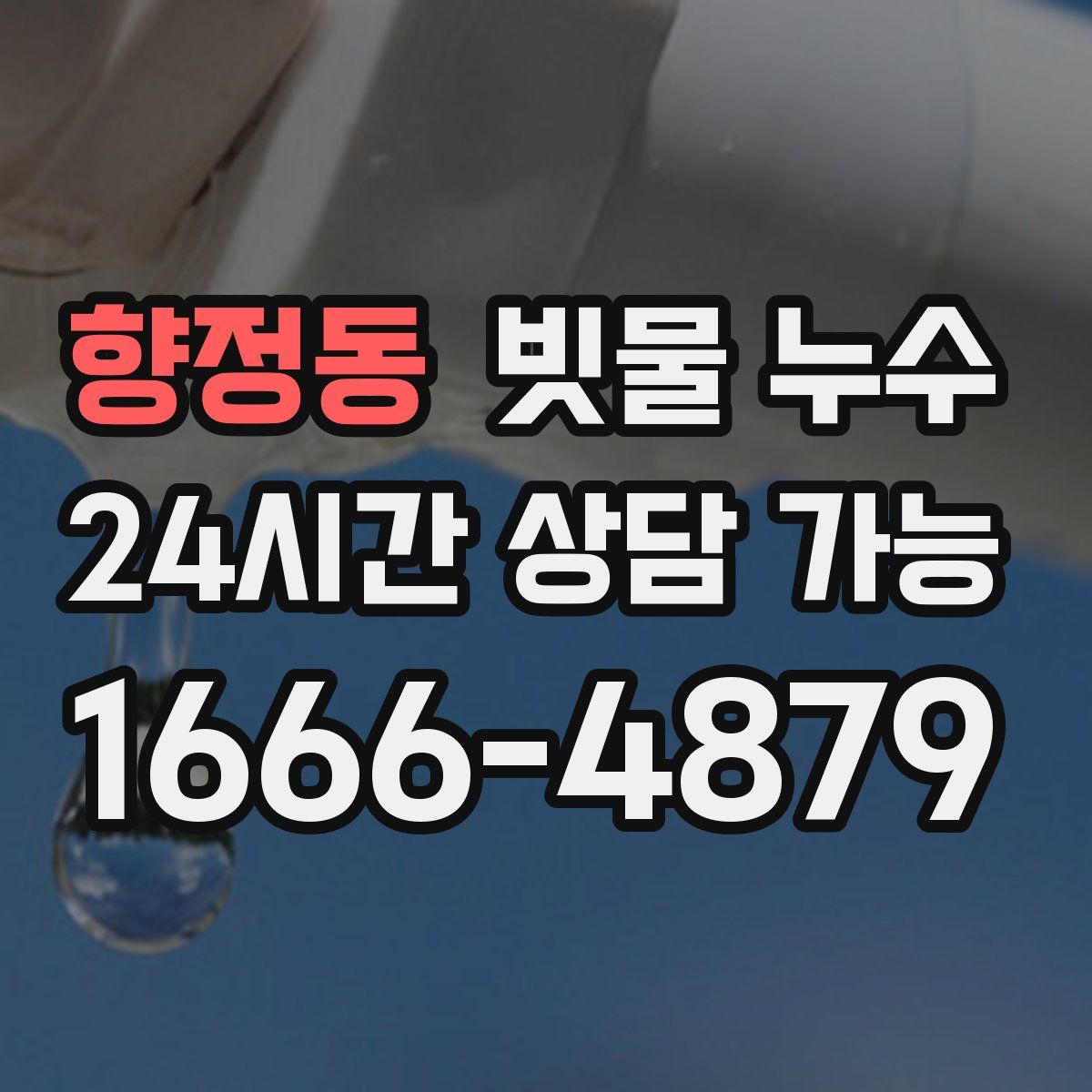 향정동 빗물 누수