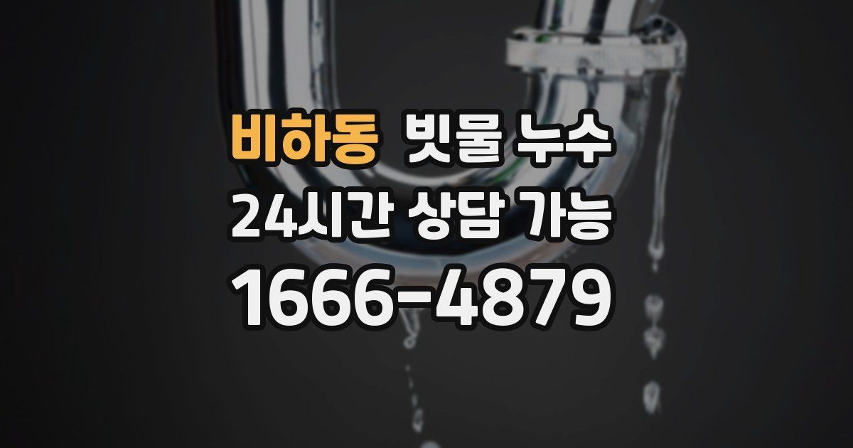비하동 빗물 누수