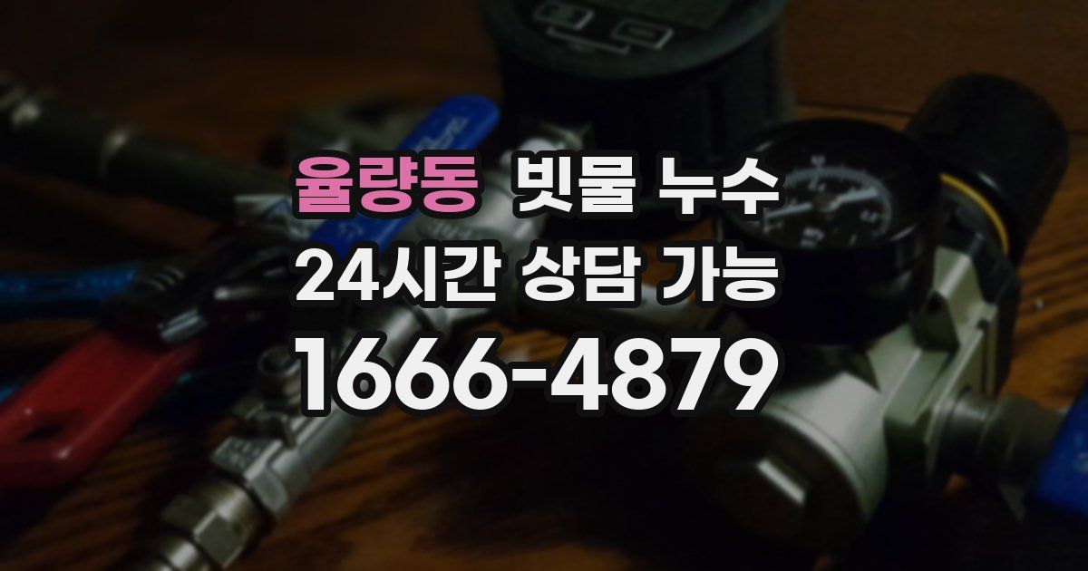 율량동 빗물 누수