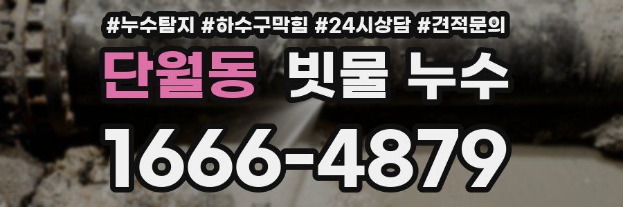 단월동 빗물 누수