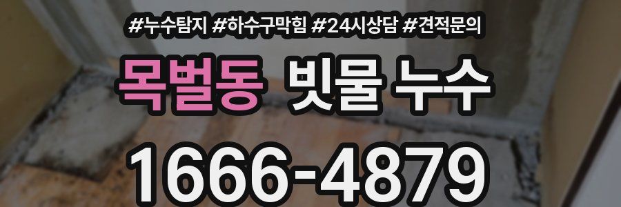 목벌동 빗물 누수