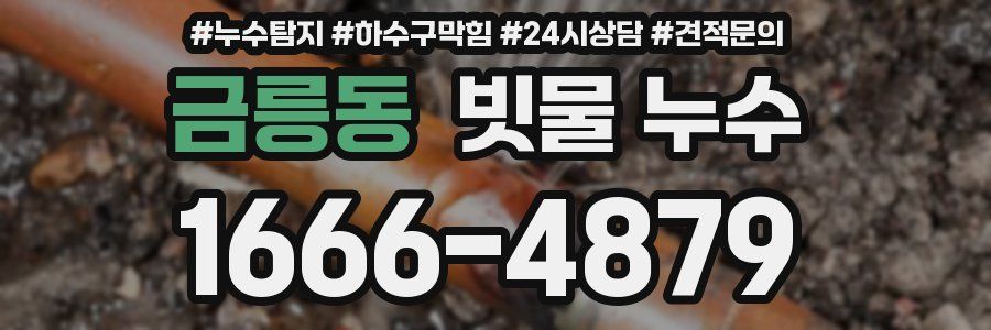 금릉동 빗물 누수