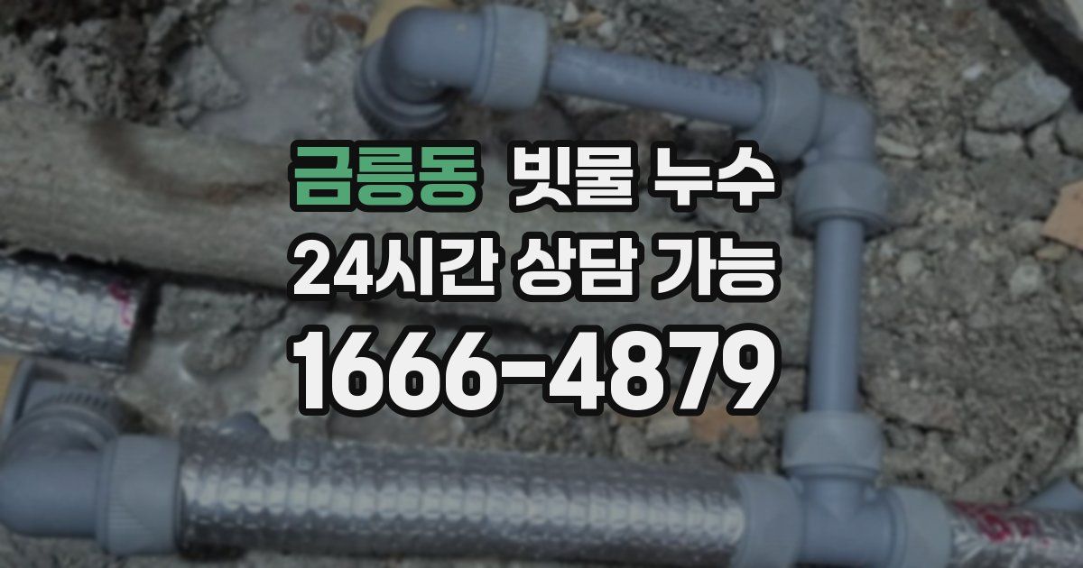 금릉동 빗물 누수