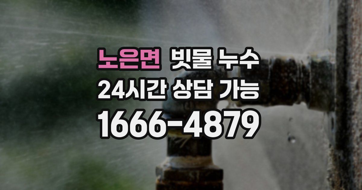 노은면 빗물 누수