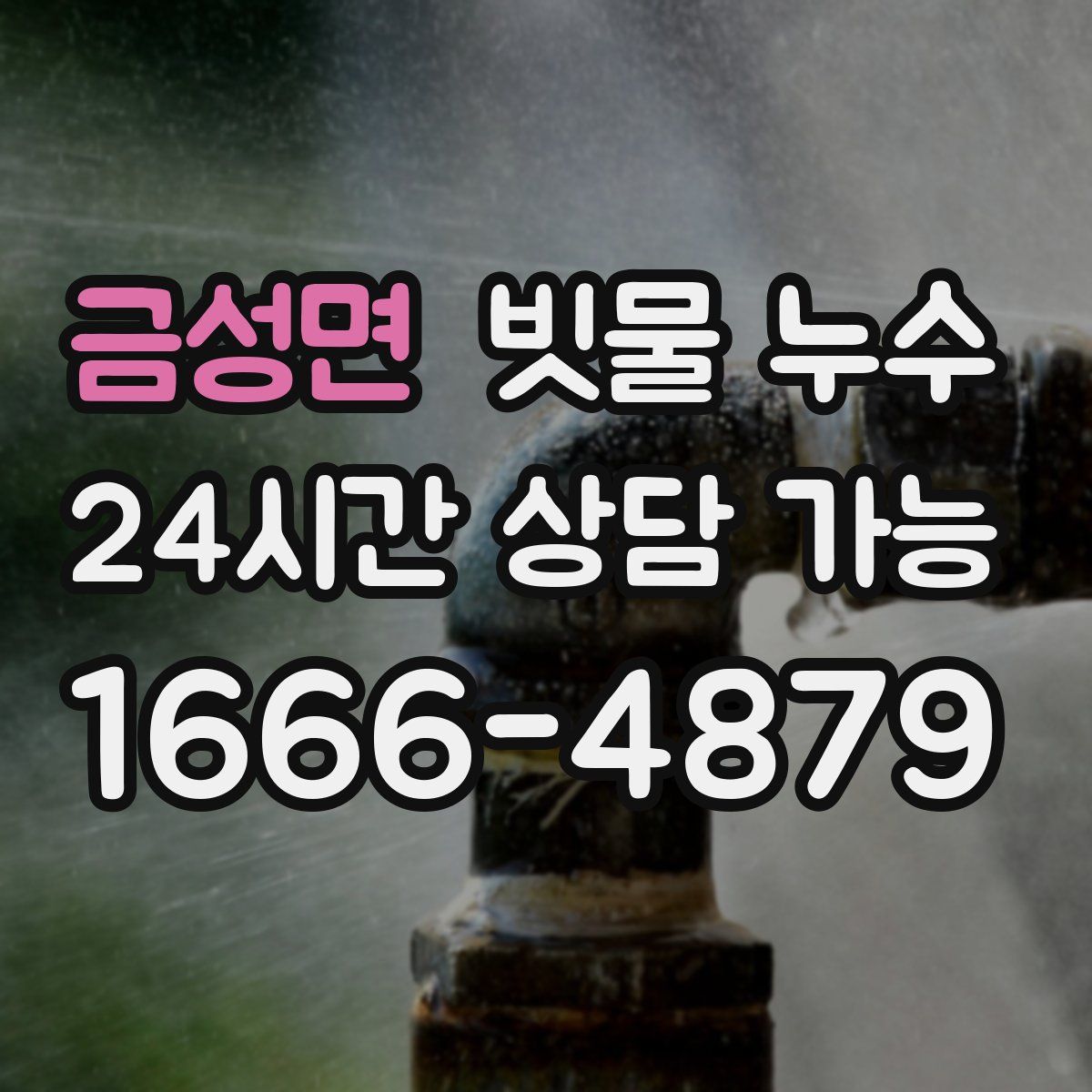 금성면 빗물 누수