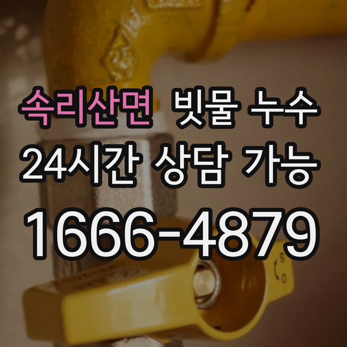 속리산면 빗물 누수