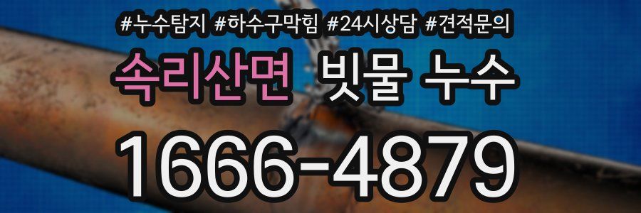 속리산면 빗물 누수