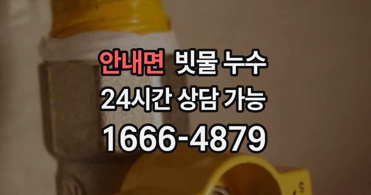 안내면 빗물 누수