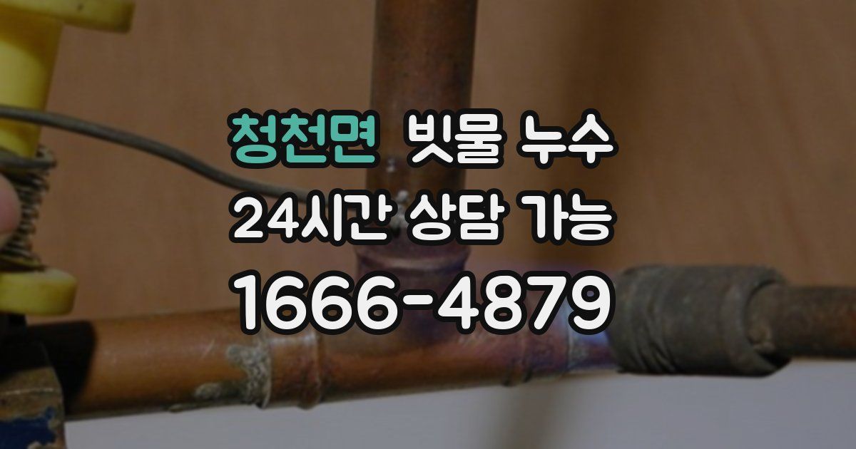 청천면 빗물 누수