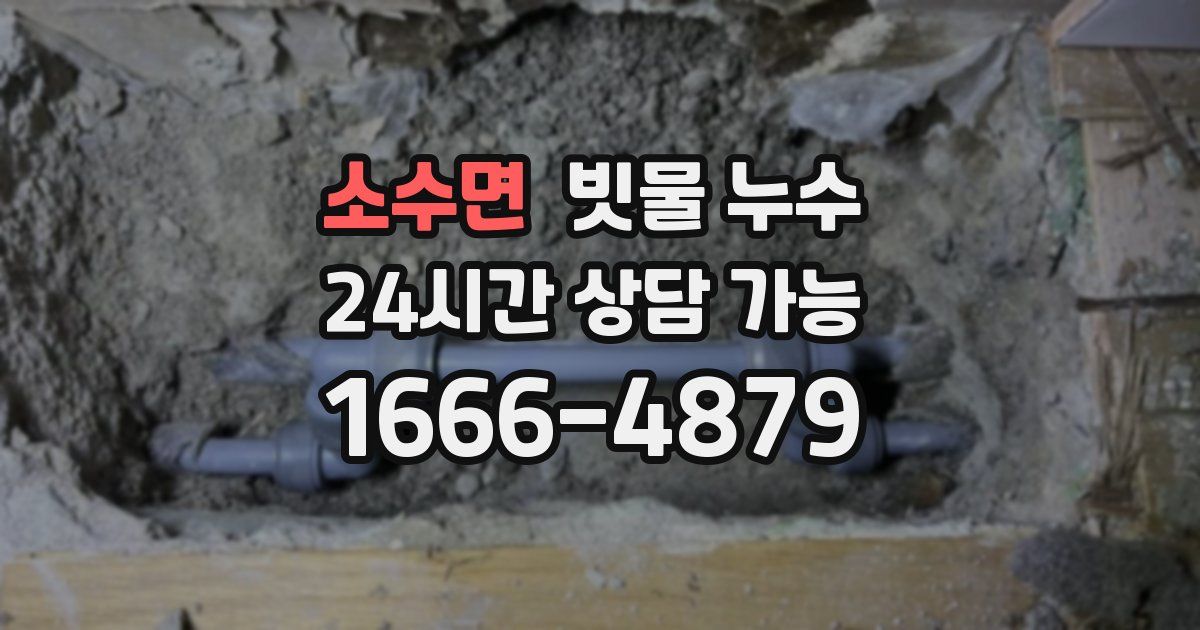 소수면 빗물 누수