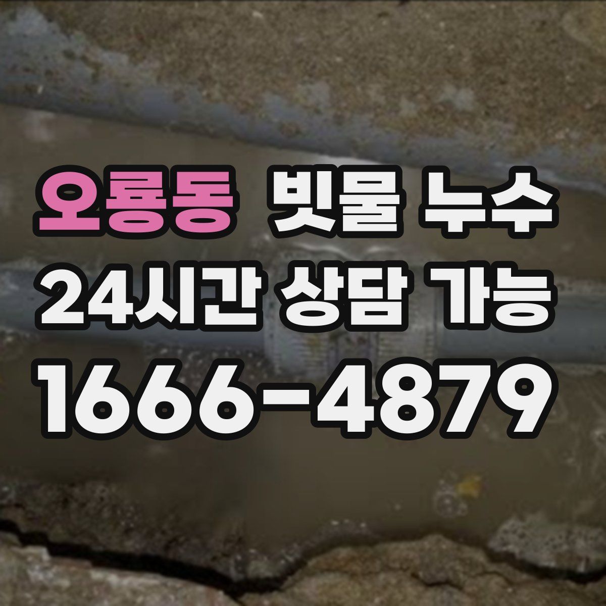 오룡동 빗물 누수