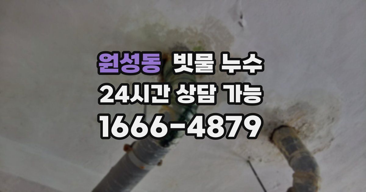 원성동 빗물 누수