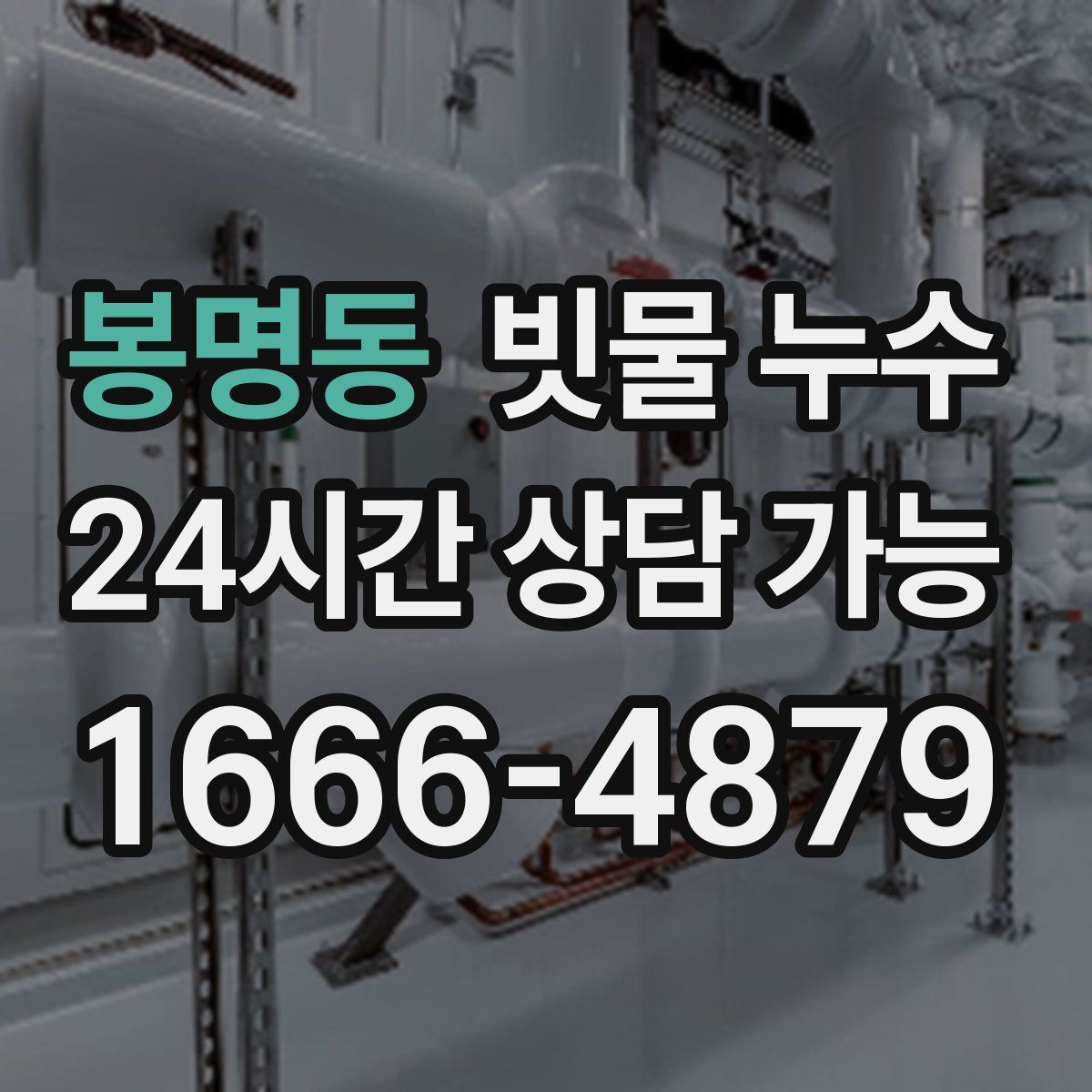 봉명동 빗물 누수