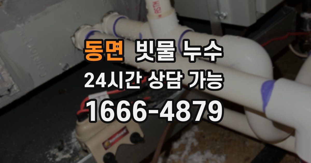 동면 빗물 누수