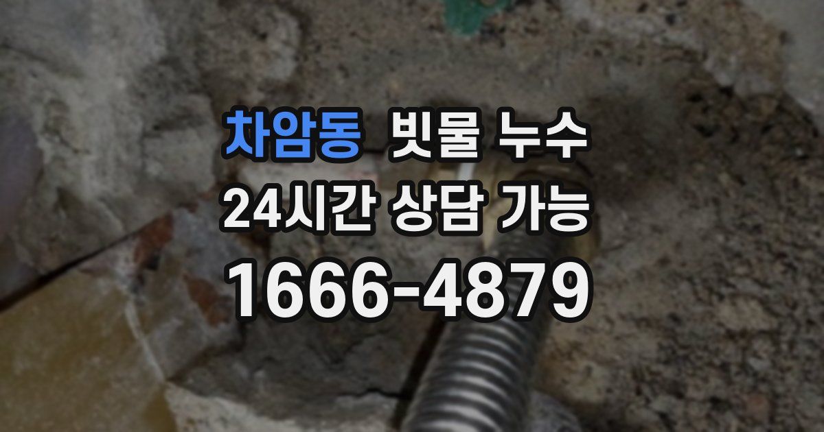 차암동 빗물 누수